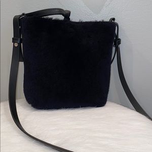 Theory faux fur cross body